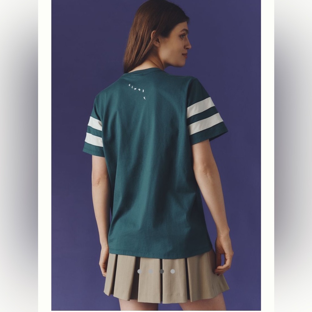 Clare V original crewneck varsity tee NWT - Picture 4 of 7